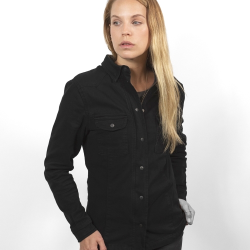 Koszula John Doe Motoshirt damska czarna JDL8002-1
