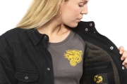 Koszula John Doe Motoshirt damska czarna JDL8002-1